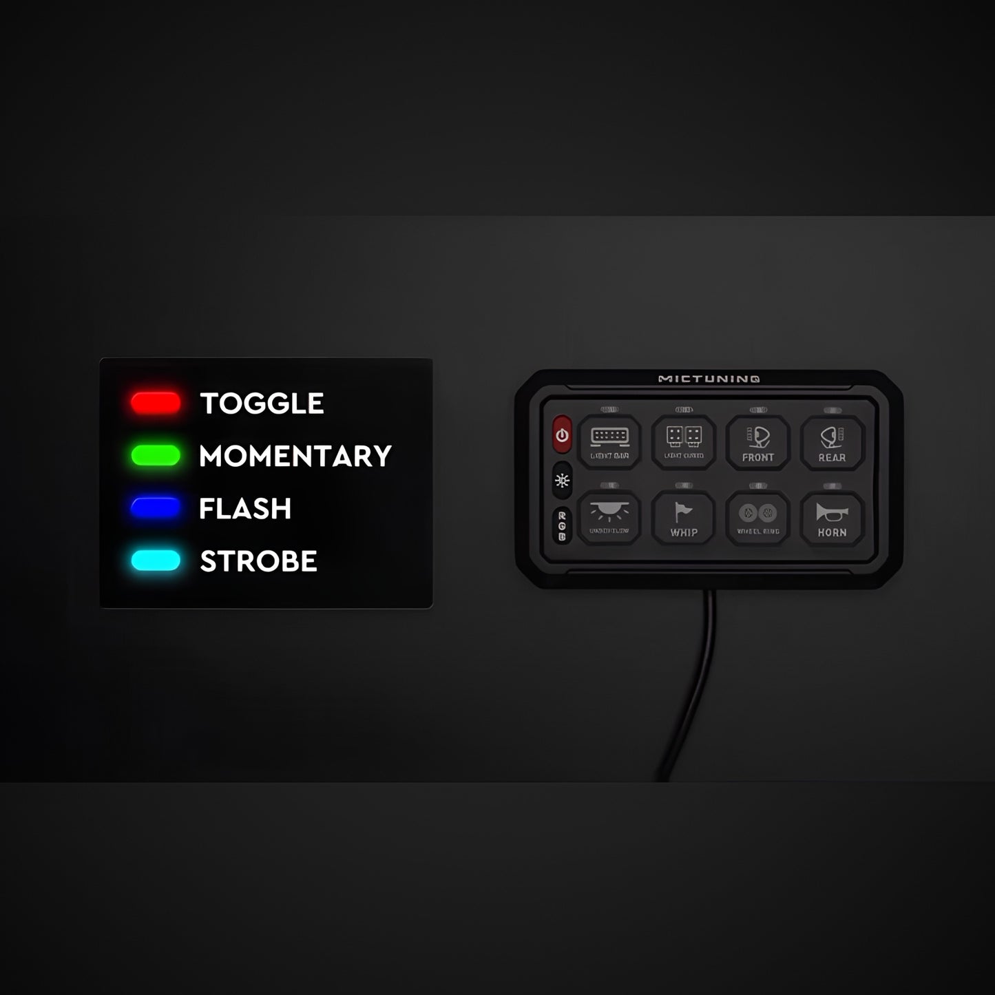MICTUNING P1B RGB Switch Panel (8 Switch)