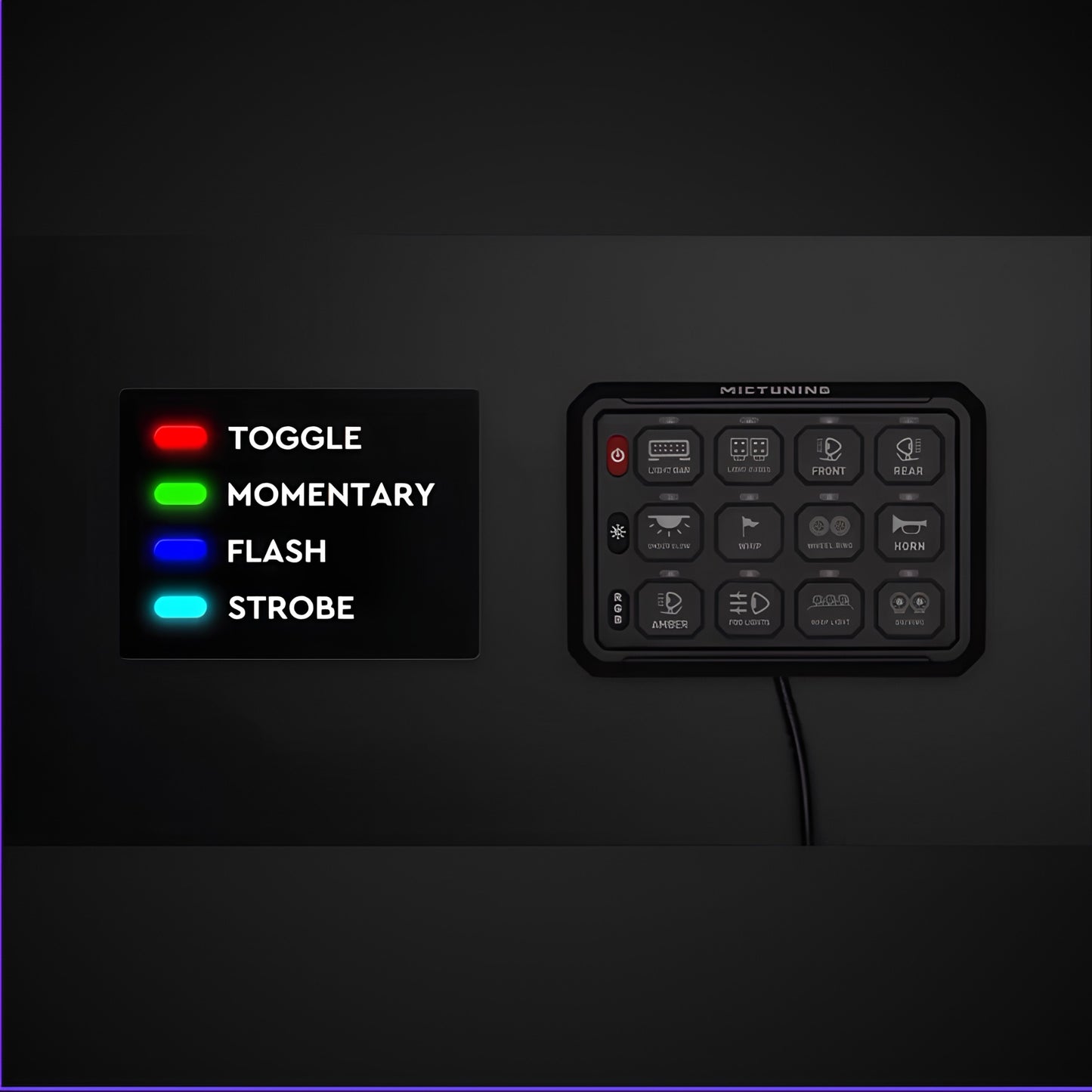 MICTUNING P1B RGB Switch Panel (12 Switch)